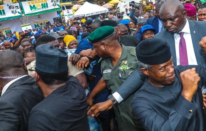 See What Happened When Osinbajo Took TraderMoni To Ikotun And Igando