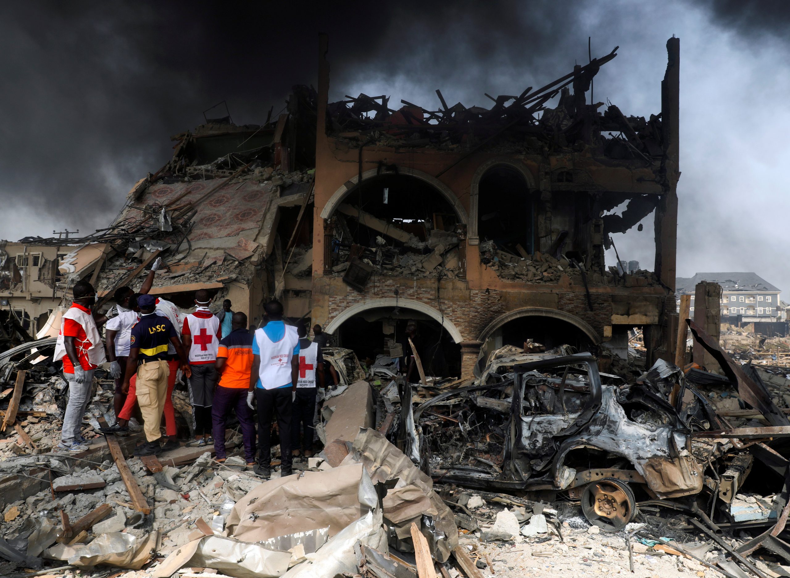 Lagos Explosion, At Abule-Ado