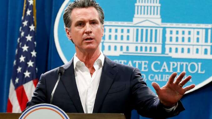 California Gov Gavin Newsom Expresses Readiness To Return Life To Normal, Agreeing With Trump