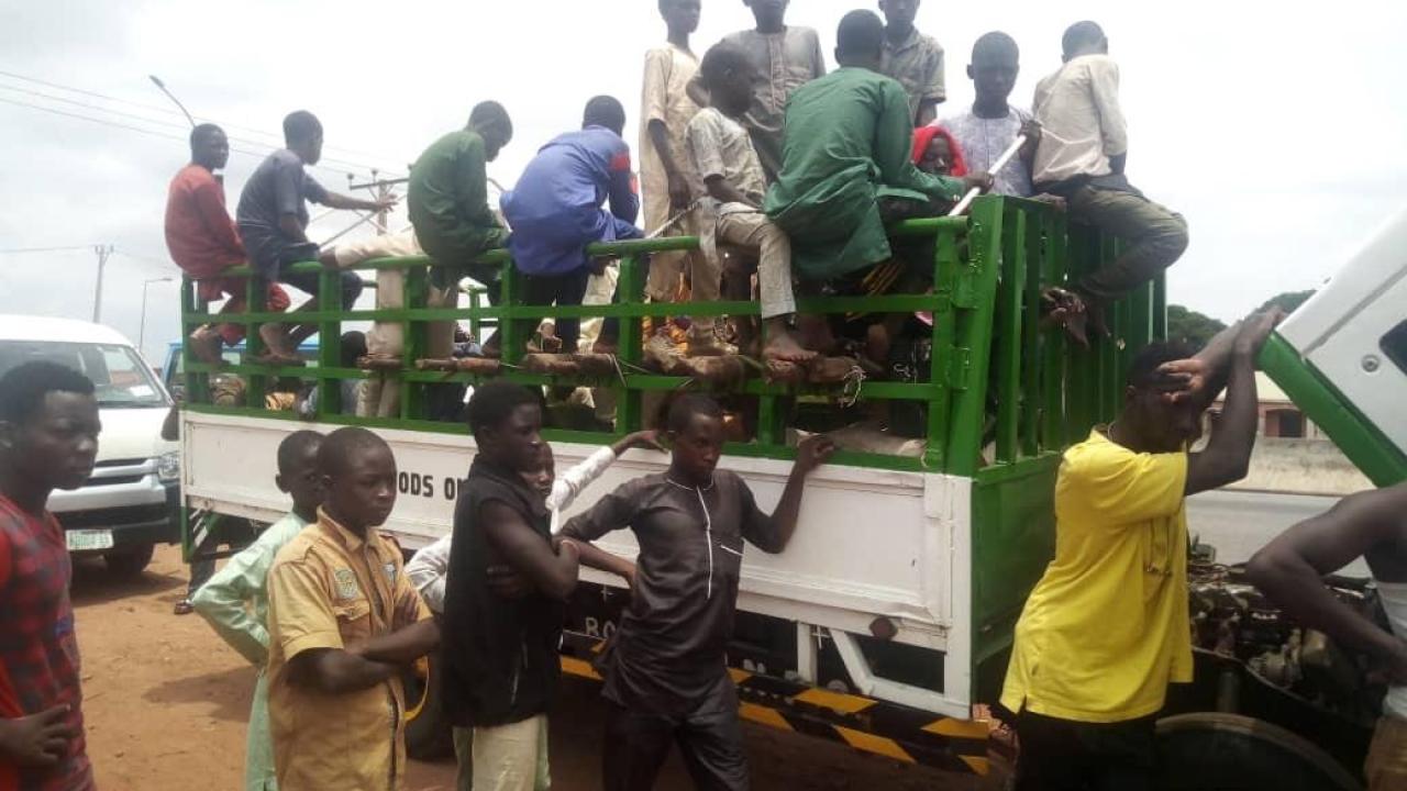 Truck Loaded With Almajiris Intercepted In Ogun [VIDEO]