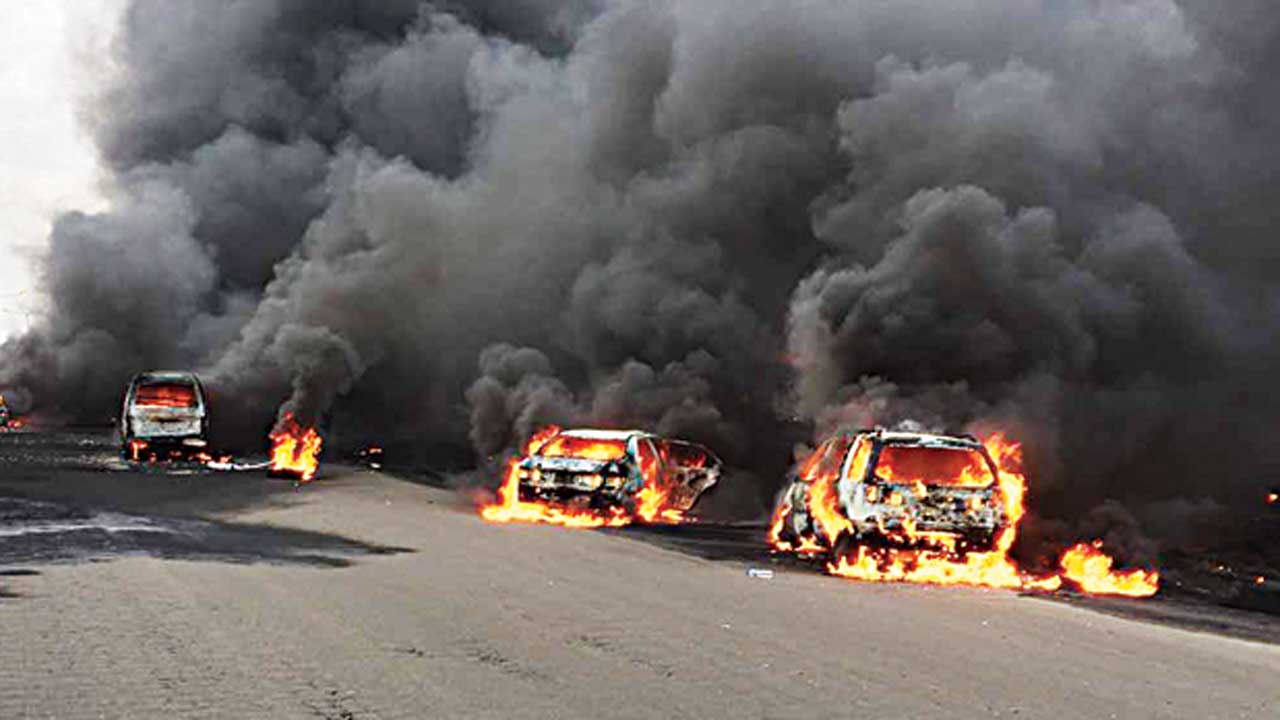 Tankers Explode On Lagos-Ibadan Expressway, Two Dead, Many Injured